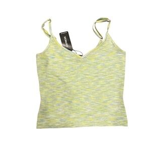 Express Light Green Ribbed Camisole